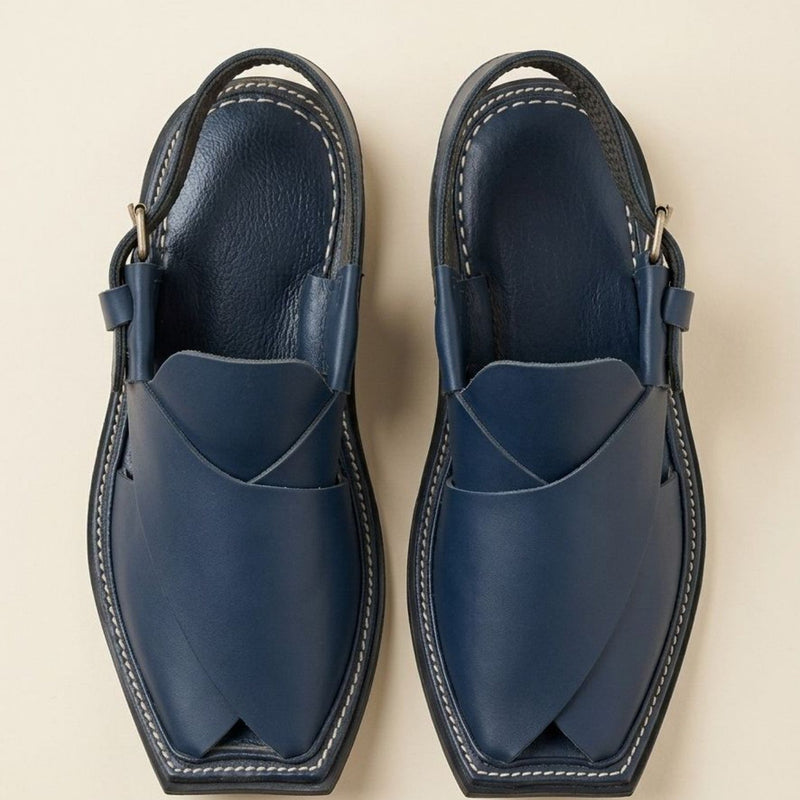 Royal Navy Blue Premium Peshawari Chappal