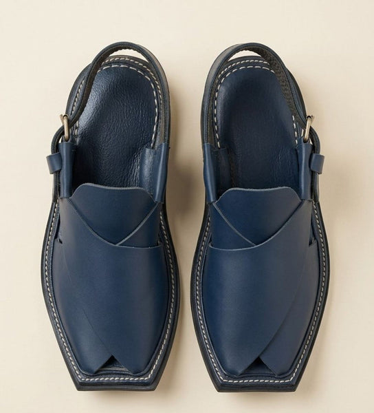 Royal Navy Blue Premium Peshawari Chappal