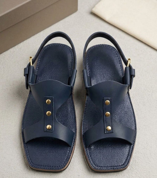 Ocean Breeze Premium Comfort Sandal – Navy Blue