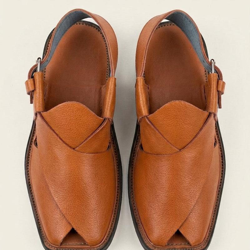 Desert Camel Classic Leather Peshawari Chappal